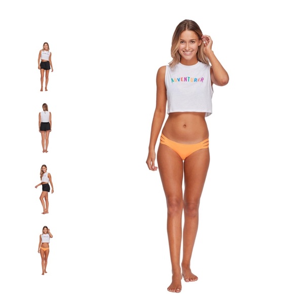 ❌ SOLD ❌  - 🌈 Colorful White Adventurer Crop Top - Picture 7 of 7